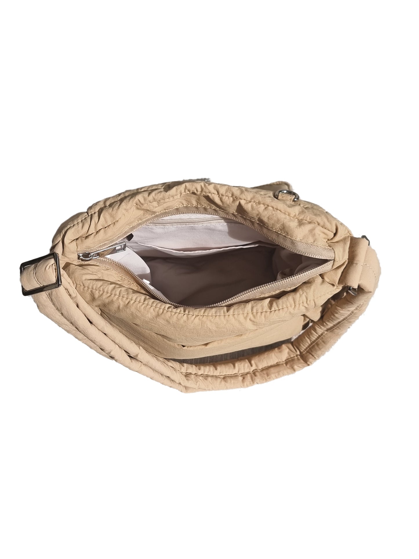 Puffer Cross-Body Sling (Light Brown)