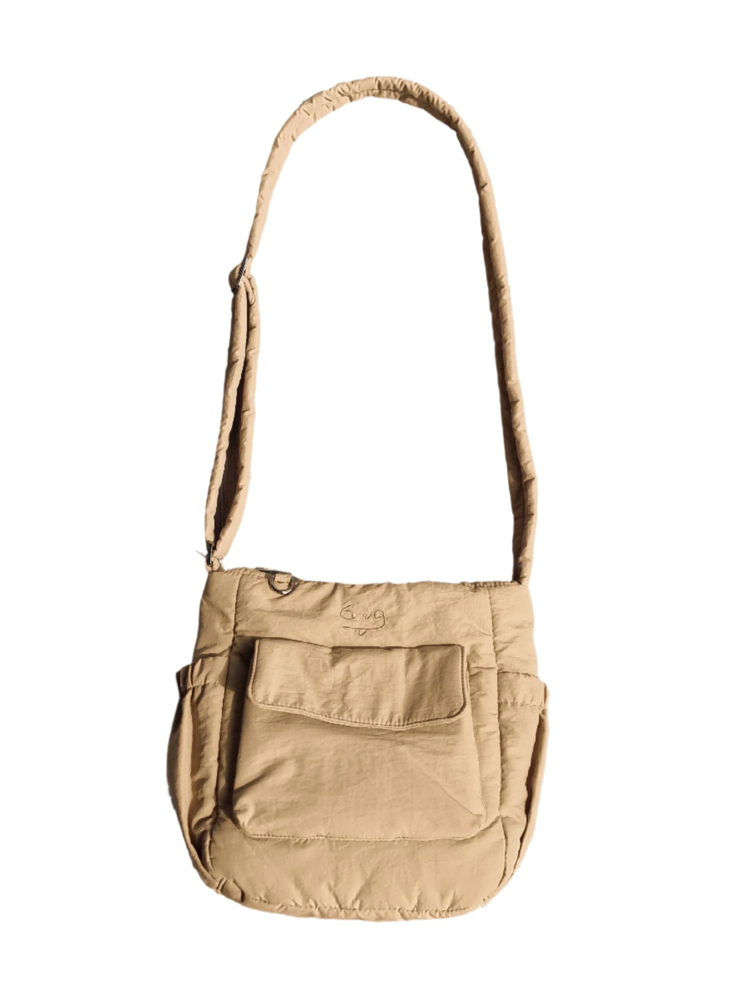 Puffer Cross-Body Sling (Light Brown)