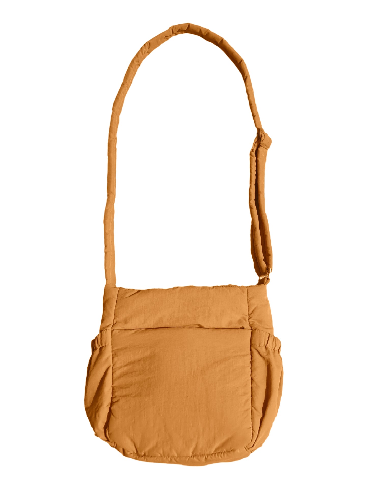 Puffer Cross-Body Sling (Orange Brown)