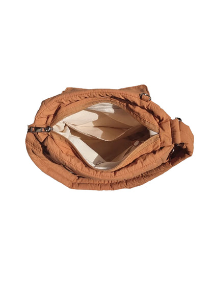 Puffer Cross-Body Sling (Orange Brown)