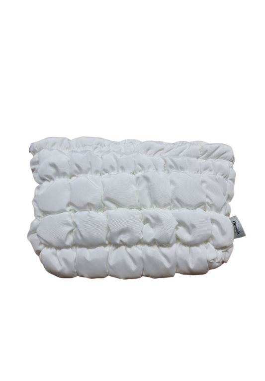 Quilted Puffer Pouch (White)