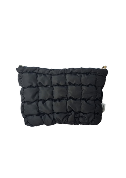 Quilted Puffer Pouch (Black)